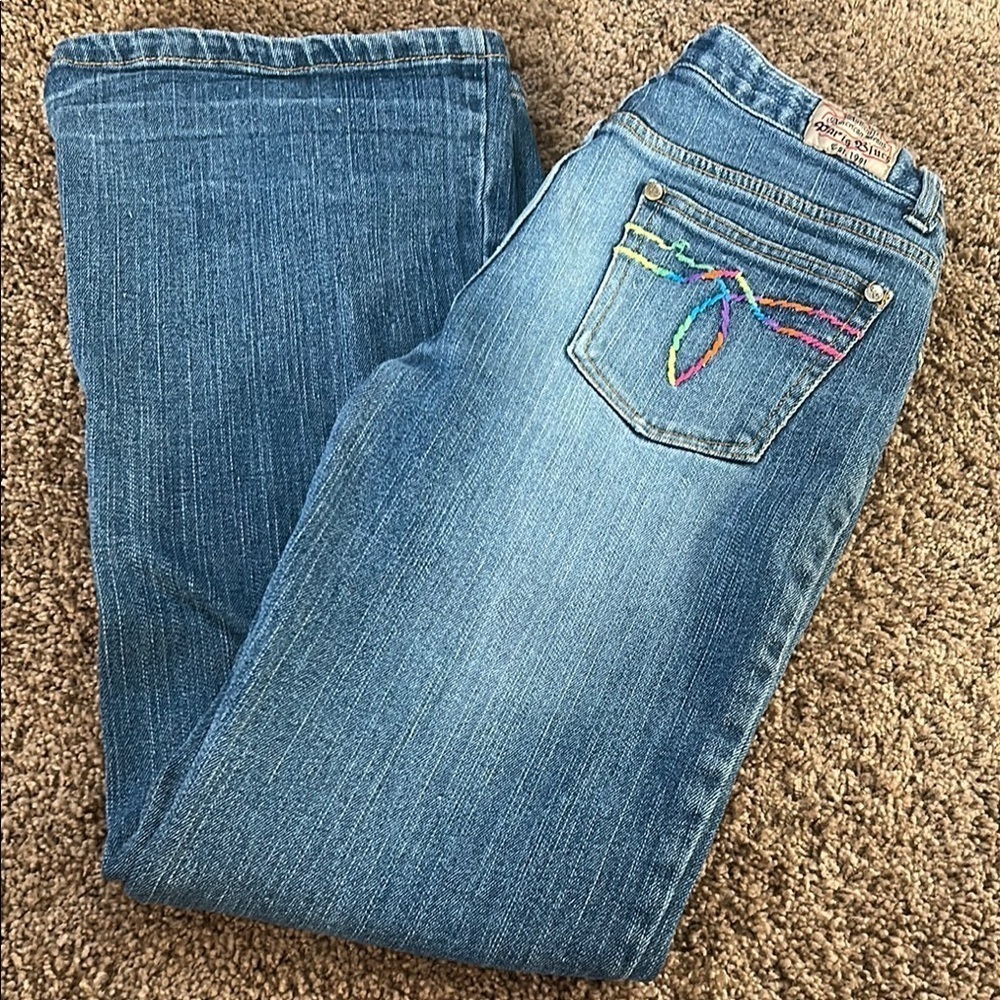 Y2K Paris Blues Flare Jeans